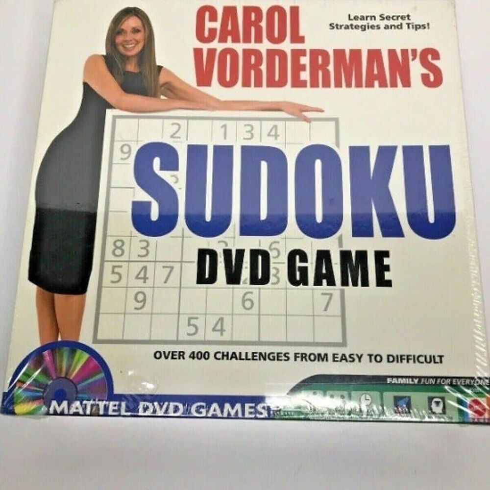 Carol Vorderman's Sudoku DVD Game Over 400 Challenges SEALED NEW
